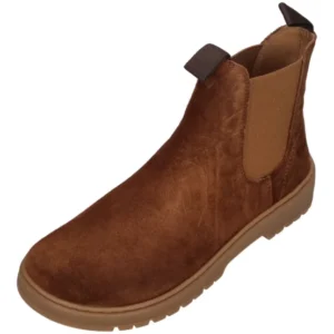 KOEL Damen Barefoot Chelseaboots GAVIEN SUEDE cognac – Boots & Booties - ["gid://shopify/Metaobject/184736383305"] | shoedeal