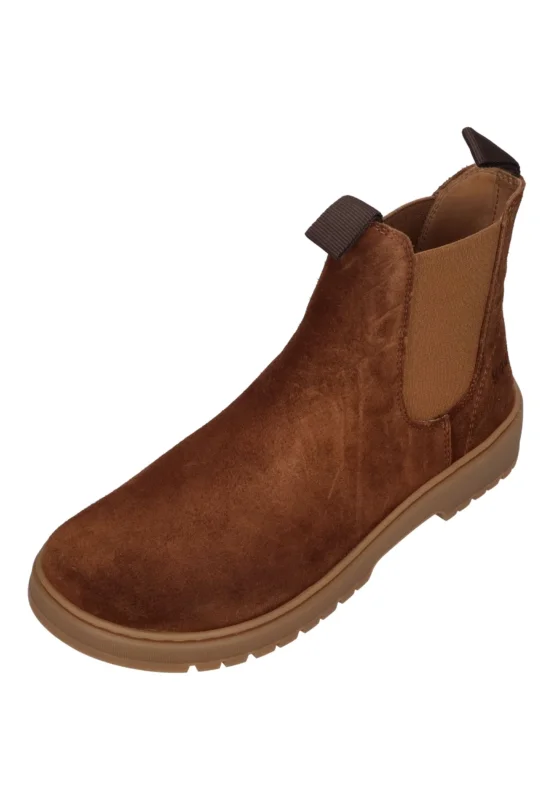 KOEL Damen Barefoot Chelseaboots GAVIEN SUEDE cognac – Boots & Booties - ["gid://shopify/Metaobject/184736383305"] | shoedeal