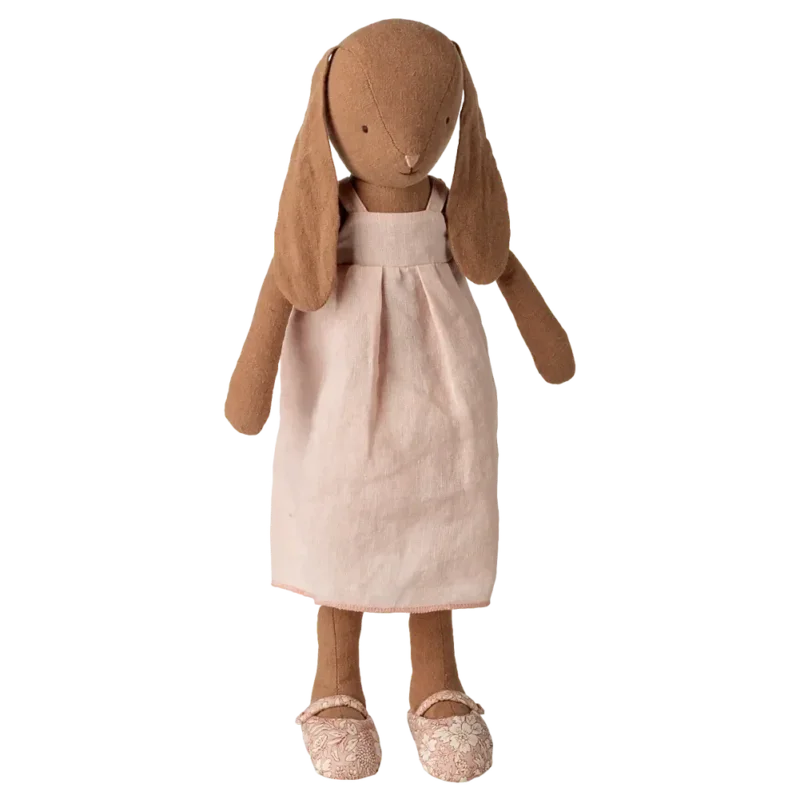 Maileg - Hase Bunny Größe 3 Schokoladenbraun Kleid und Schuhe