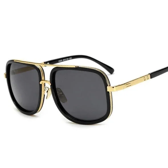 Herren-Sonnenbrille mit polarisierten Gläsern, UV400-Schutz, leichtem Aluminiumrahmen