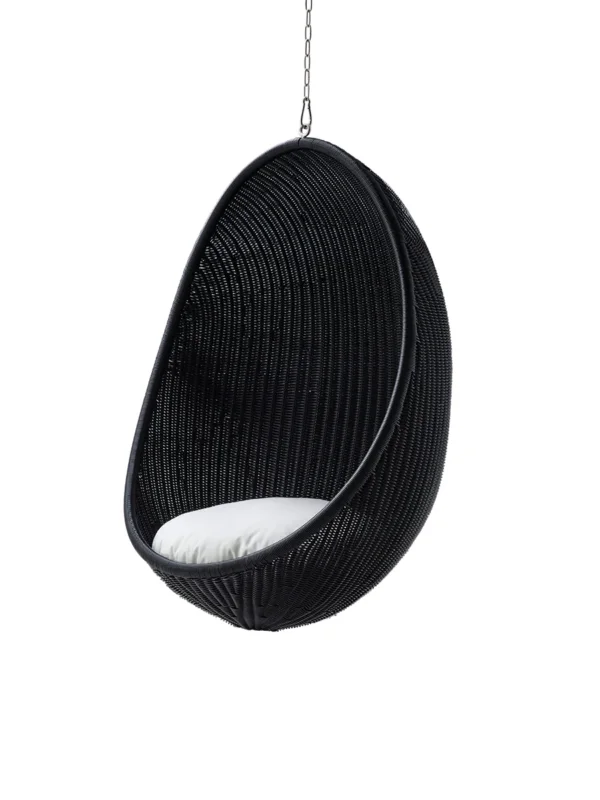 Outdoor Hanging Egg, Schwarz von Nanna Ditzel