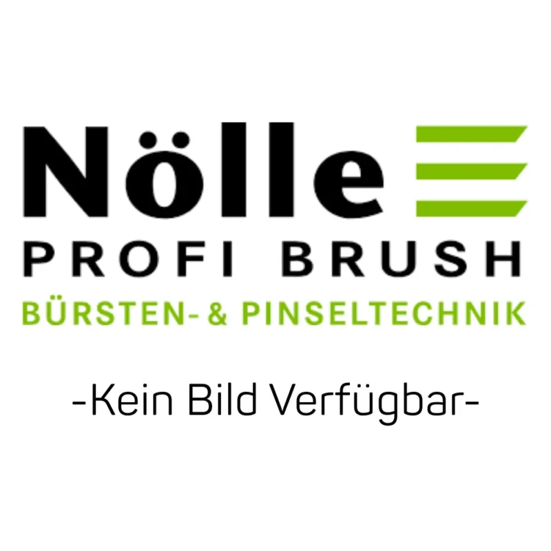 Das Logo der Nölle Profi Brush Bürsten- & Pinseltechnik e.K. erscheint über dem Produktnamen "Besenstiel 24x1.500 mm", darunter steht in schwarzer Schrift "Kein Bild Verfügbar". Hergestellt aus hochwertigem Pinus Taeda Holz.