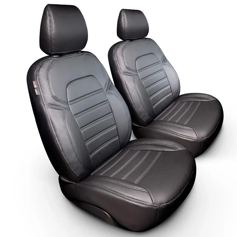otoM, Sitzbezüge aus Kunstleder, Passend für Ford Transit Custom 2023-, New-York-Design, 2+1 Set