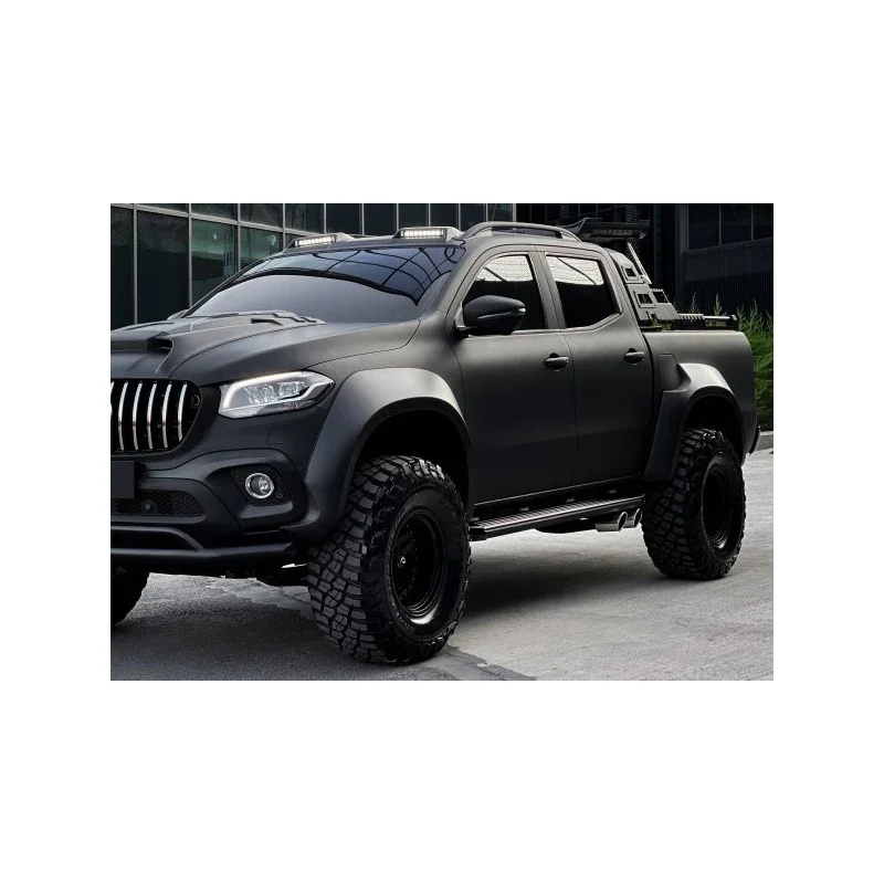 OneWay, Fender-Flares-Set, Jumbo, Matt Schwarz, Passend für Mercedes X-Class W470 2017-, 4-Teile