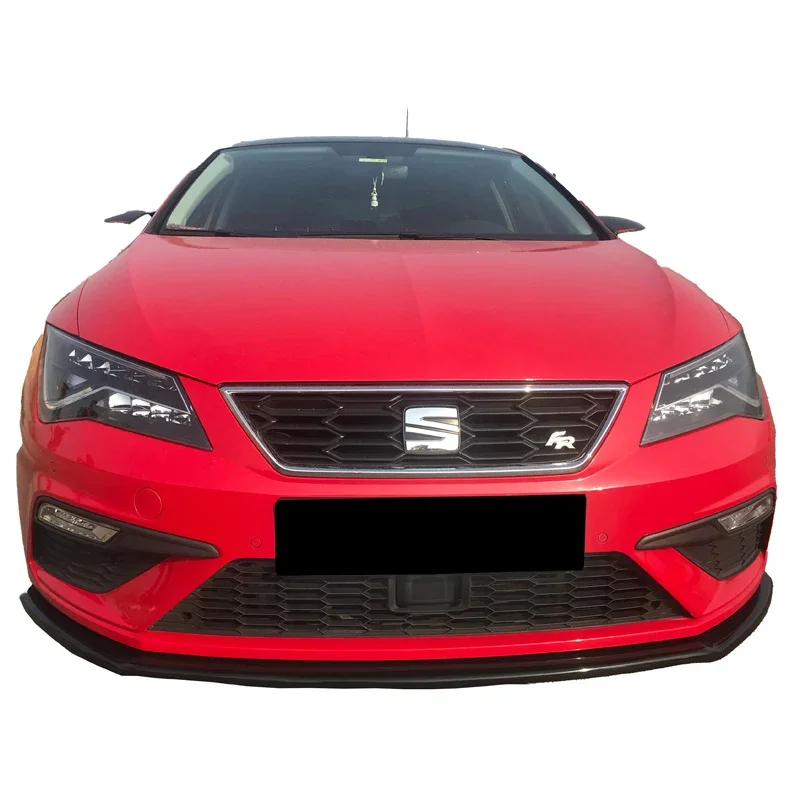 OneWay, Frontspoiler, glänzend schwarz, Passend für Seat Leon (5F) HB/SC/ST FR/Cupra Facelift 2017-2020, Version 2