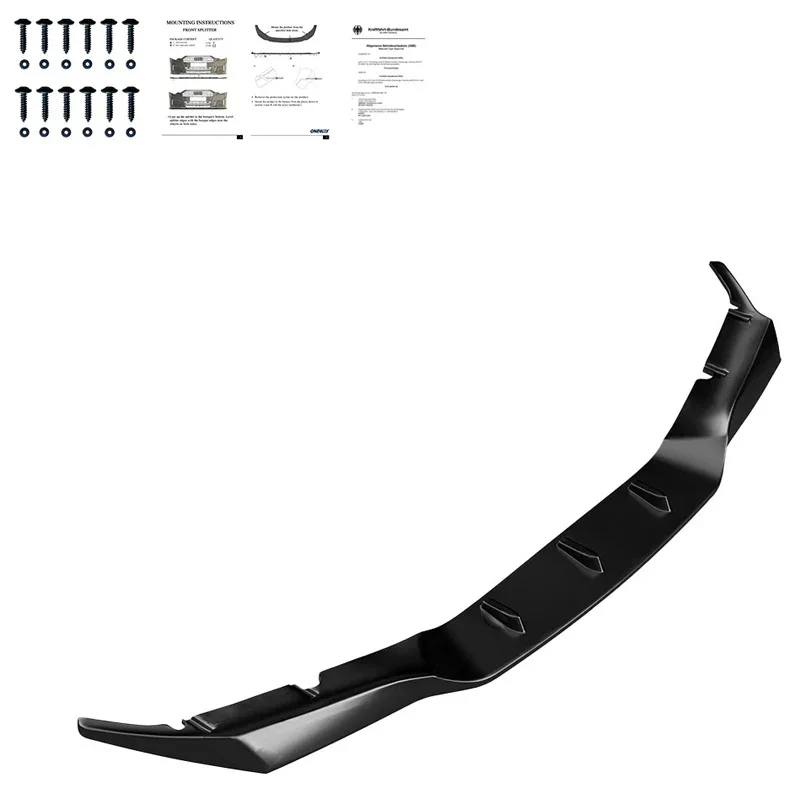 OneWay, Frontspoiler, glänzend Schwarz, Passend für BMW M5 F90 PreFacelift 2018-2020, OEM-Qualität