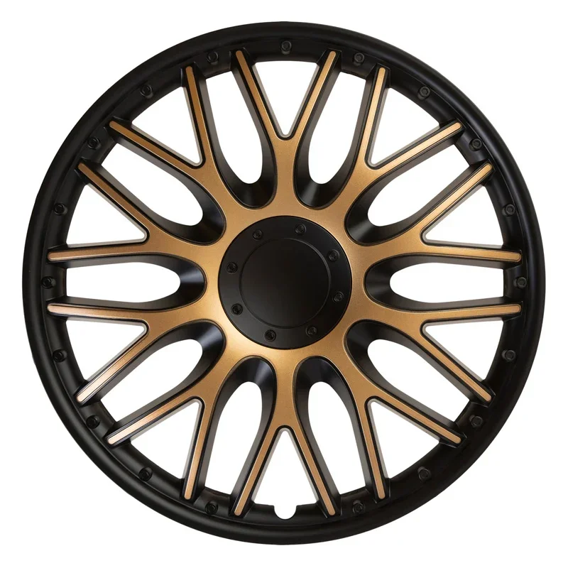 J-Tec, Satz Radzierblenden Orden 15-Zoll Schwarz/Gold, ABS, Gold, Schwarz