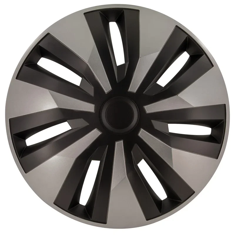 AutoStyle, Satz Radzierblenden Orion-VAN 16-Zoll Silber/Schwarz (Sphäre), ABS, Silber, Schwarz