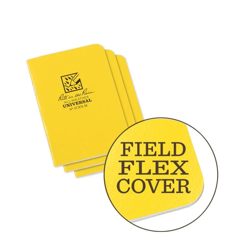 Rite in the Rain - Mini-Heftnotizbuch (3er-Pack) // Gelb-Schreibwaren-Rite in the Rain-GearFreak.de-1