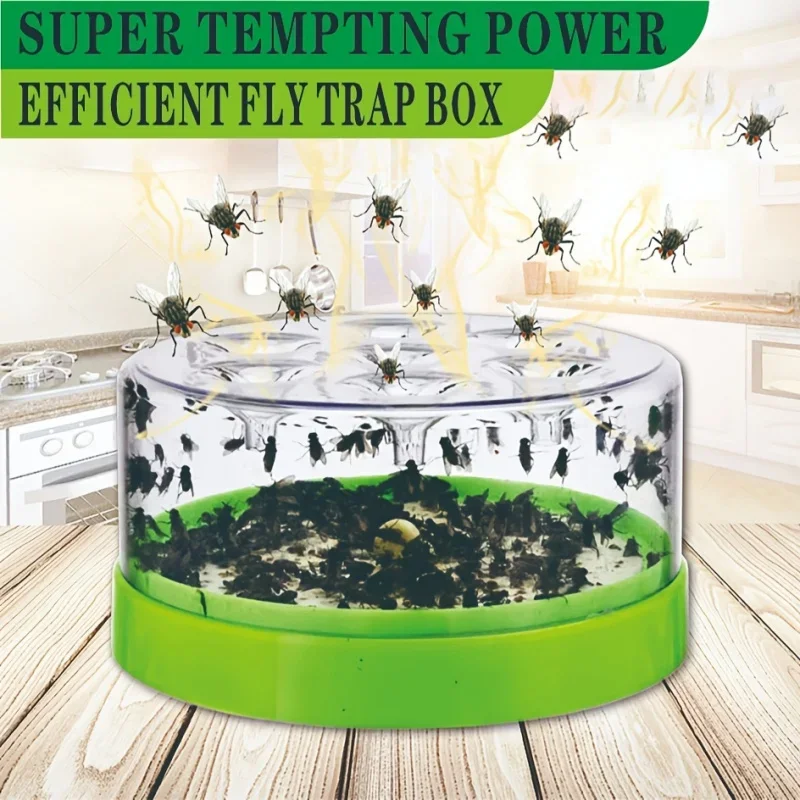 Karnz | Fly Trap EcoTrap 7 | Wiederverwendbar & Ungiftig | Ohne Elektrizität & Chemikalien | Mit 7 Eingängen für effektive Fliegenbekämpfung