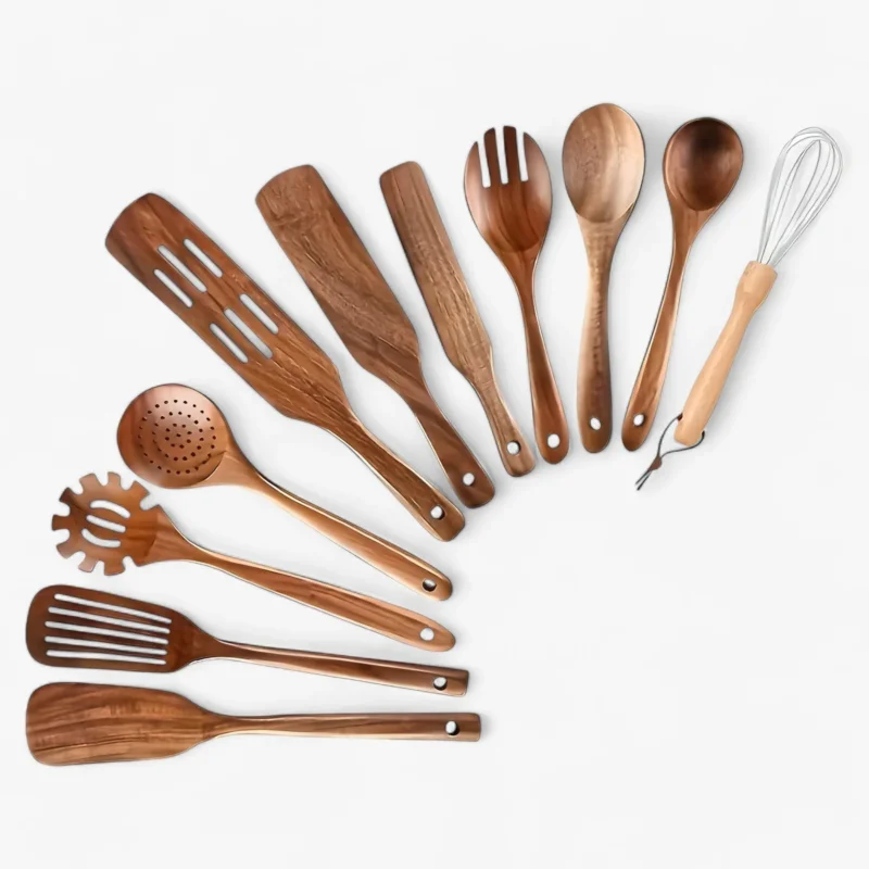 EcoWood Holzbesteckset mit 10 Teilen Karnz