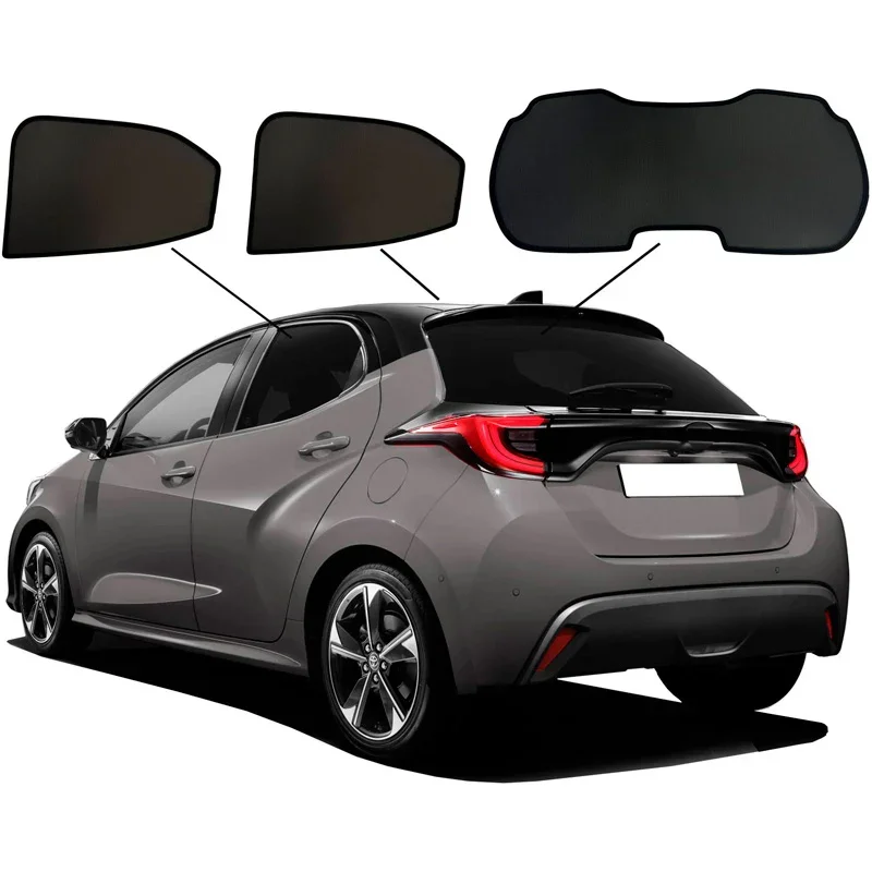SunClip, Sonnenschutz, passt für Toyota Yaris (P21) 2020- & Mazda 2 (KB) 2022-