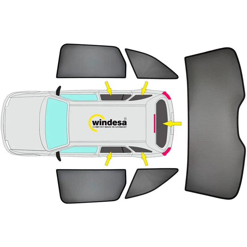 SunClip, Sonnenrollo & Sonnenschutz, passt für Volvo XC60 II (2017-)