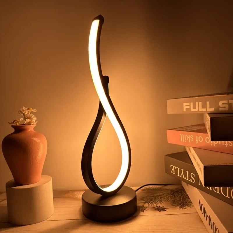 Karnz | Lumoara LED Tischlampe | Dimmbar | 3 Lichtfarben | Modernes Design