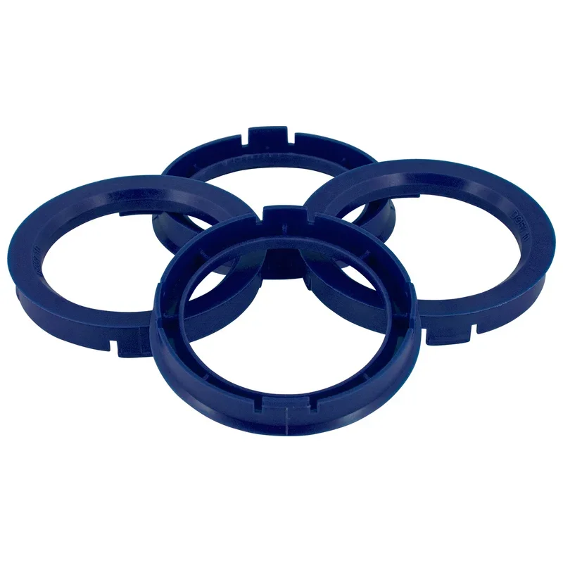 TPI, Satz Radnaben-Zentrierringe - 64.0->56.6mm - Reflex Blau, Nylon