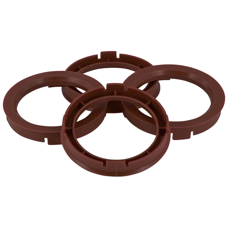 TPI, Satz Radnaben-Zentrierringe - 76.0->63.4mm - Braun, Nylon