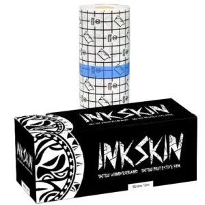 InkSkin AS TATTOO SUPPLY glänzend | Protective Film | 15cm x 10m | Wundverband | Tattooskin - AS Tattoo Supply