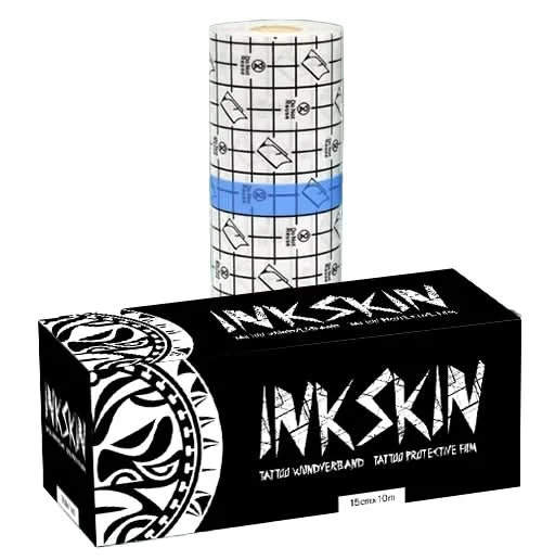 InkSkin AS TATTOO SUPPLY glänzend | Protective Film | 15cm x 10m | Wundverband | Tattooskin - AS Tattoo Supply