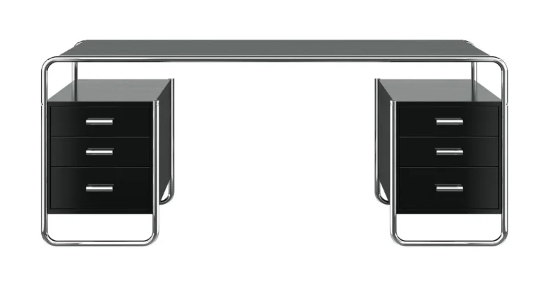 S 285/5 Schreibtisch, Chrom von Thonet