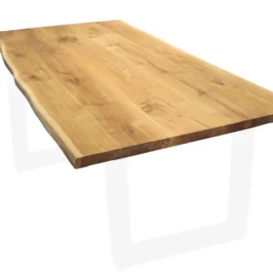 Tischplatte-mit-Baumkante--Cover-neu Tischplatte massive Eiche natürliche Baumkante 4cm Stärke verschiedene Maße 100cm x 70cm bis 300cm x 100cm 160 x 80 cm
