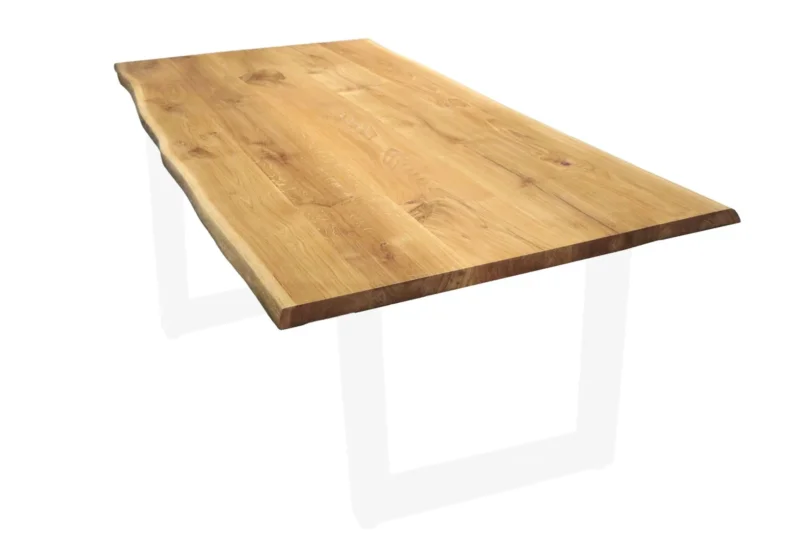 Tischplatte-mit-Baumkante--Cover-neu Tischplatte massive Eiche natürliche Baumkante 4cm Stärke verschiedene Maße 100cm x 70cm bis 300cm x 100cm 160 x 80 cm