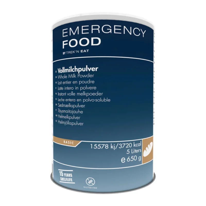 Trek'n Eat - Notnahrung Instant gezuckertes Milchpulver, 5 Liter, 650g (15 Jahre haltbar)-Feldrationen und MREs-Trek'n Eat-GearFreak.de-1
