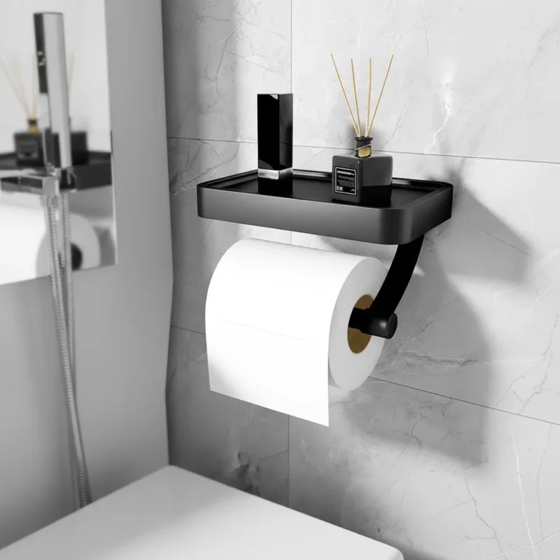 Wandmontierter Toilettenpapierhalter - AeroTray