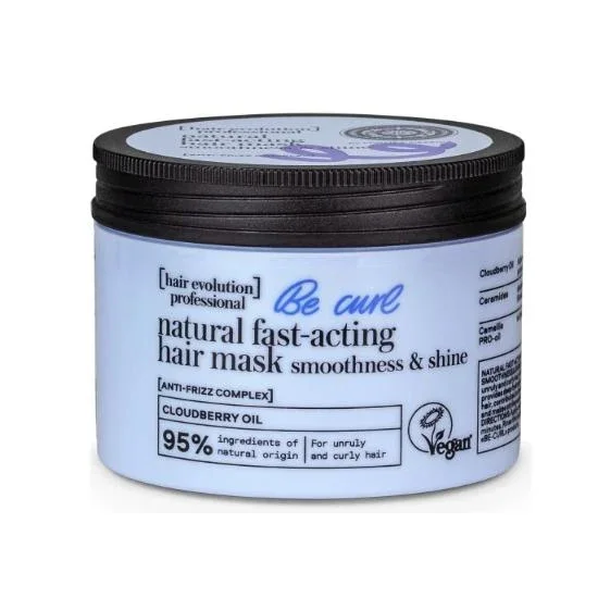 Mascarilla capilar natural de rápida acción «Be curl» Suavidad y brillo Natura Siberica 150 ml