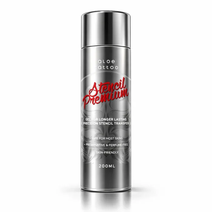 Aloe Tattoo Stencil Premium Airless 200 ml – Professionelles Tattoo Transfergel