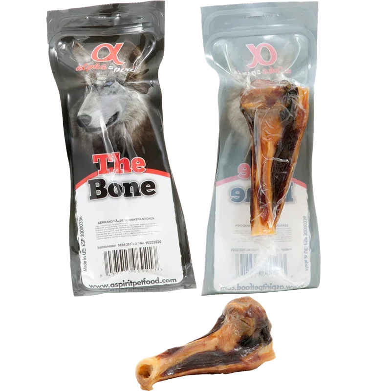 alpha spirit The Bone Serrano Schinkenknochen halb 150 g
