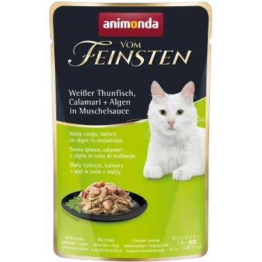 animonda Vom Feinsten Adult weißer Thunfisch, Calamari & Algen in Muschelsauce 50 g