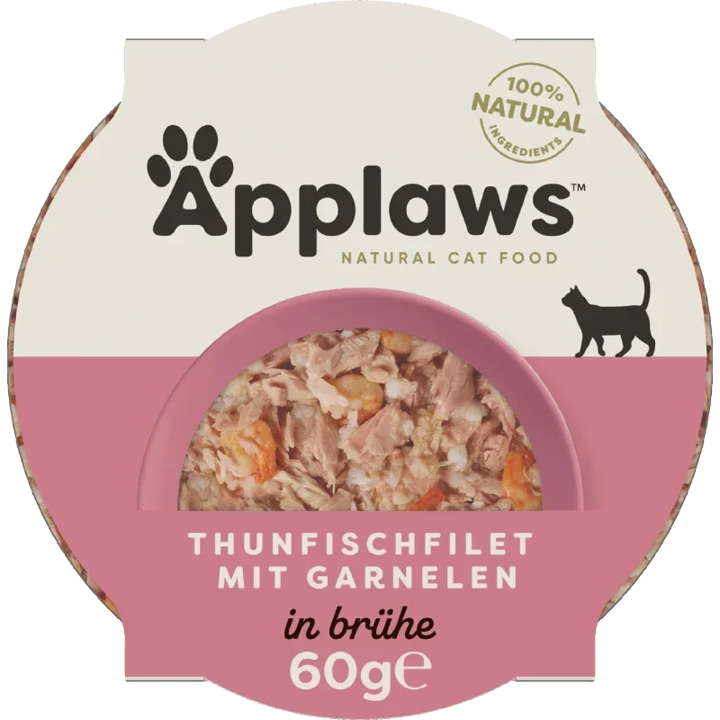 Applaws Natural Cat Pots luxuriöses Thunfischfilet & Garnelen 60 g