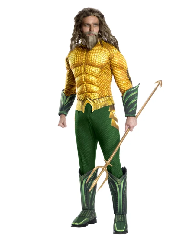 Aquaman Muskel Männerkostüm Deluxe