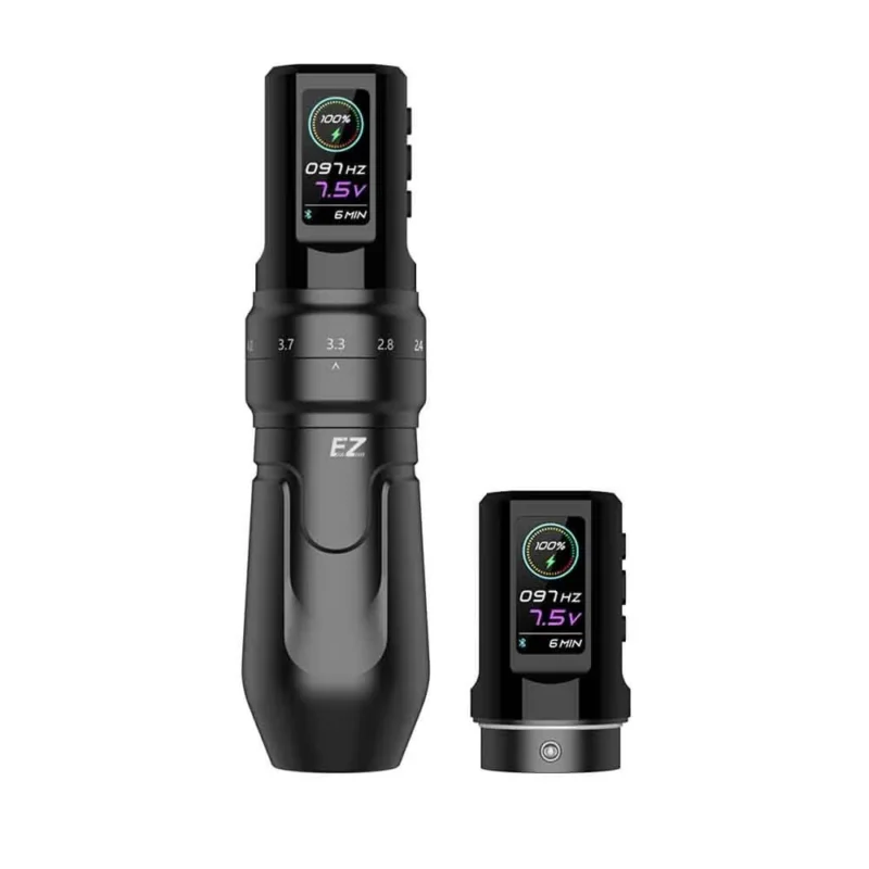 EZ P3 Pro Kabellose Batterie-Tattoo-Stiftmaschine Matt 2x Akkus Griff 37mm - AS Tattoo Supply