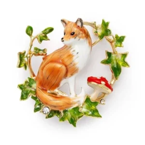 Bill Skinner Fox & Ivy Broche
