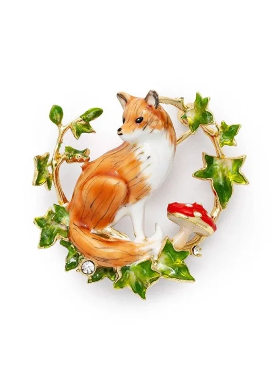 Bill Skinner Fox & Ivy Broche