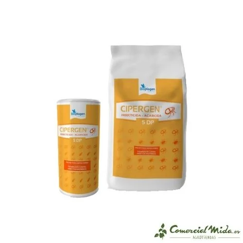 Insecticida Cipergen 5 DP en polvo Bioplagen especial insectos rastreros
