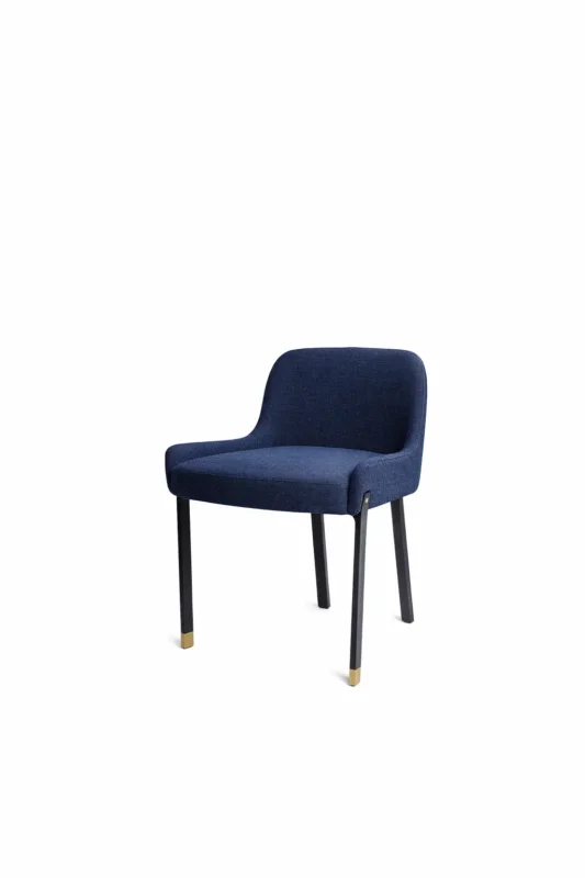 Blink Dining Chair Manhattan 600 CMHR Black sand/gold von Stellar Works