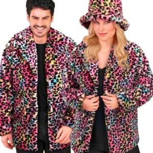 Bontjas Pluche Multi Luipaard van Widmann koop je bij Partywinkel