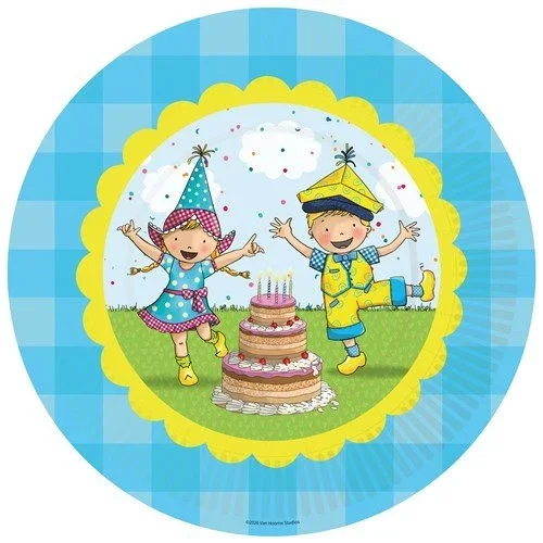 Borden Fien & Teun 23cm 8st van Haza Witbaard koop je bij Partywinkel