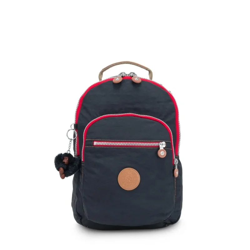 Kipling SEOUL, großer Rucksack, True Navy Combo (blau), Laptoprucksack 15 Zoll mit viel Stauraum