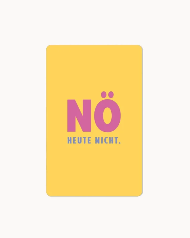 CHI-LC452 - Chic.mic, Lunacard Postkarte "Nö"