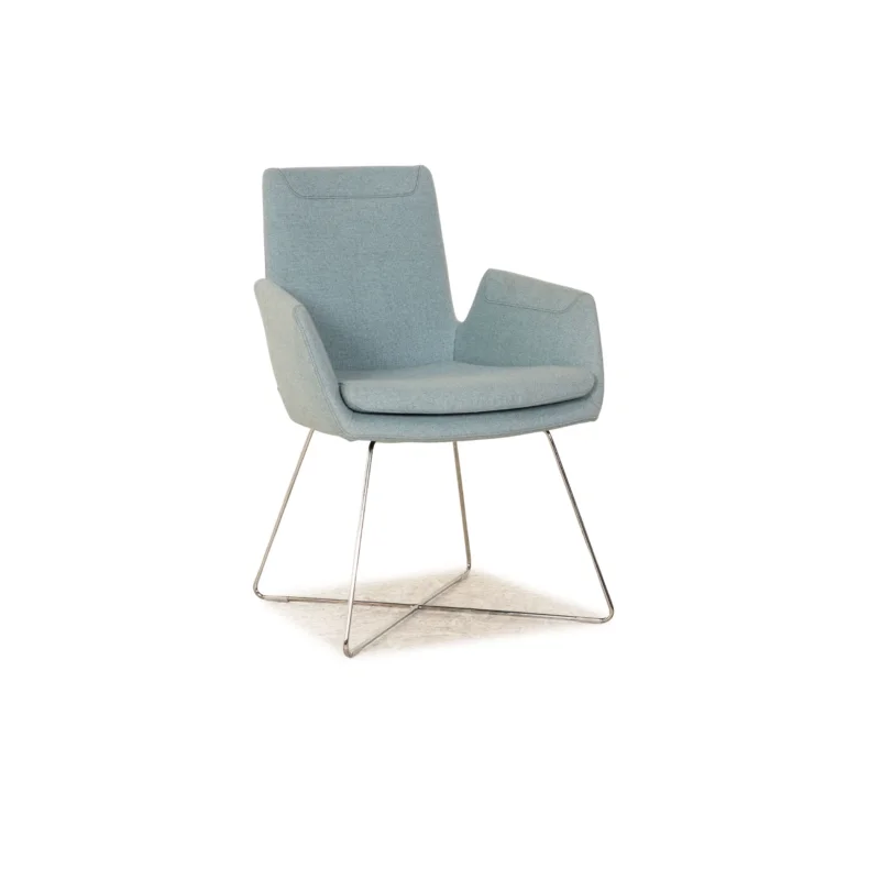 Cor Cordia Stuhl Stoff Grau Blau