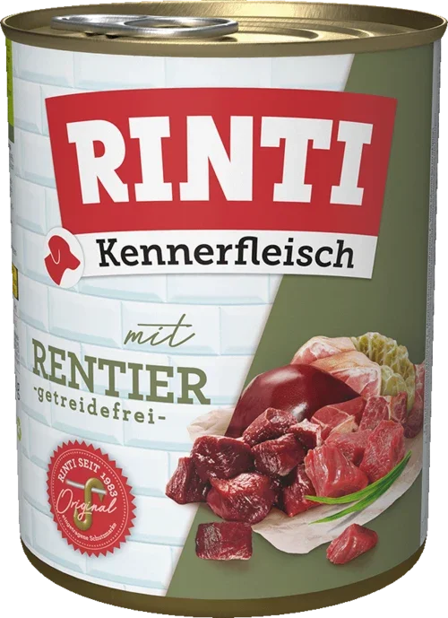 Rinti Kennerfleisch pur Dose Rentier