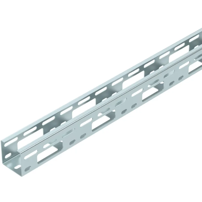 OBO Bettermann - Kabelrinne AZ-Kleinkanal gelocht AZK 050 FTK SGR 50x50x3000, St, FTK − 6 Meter