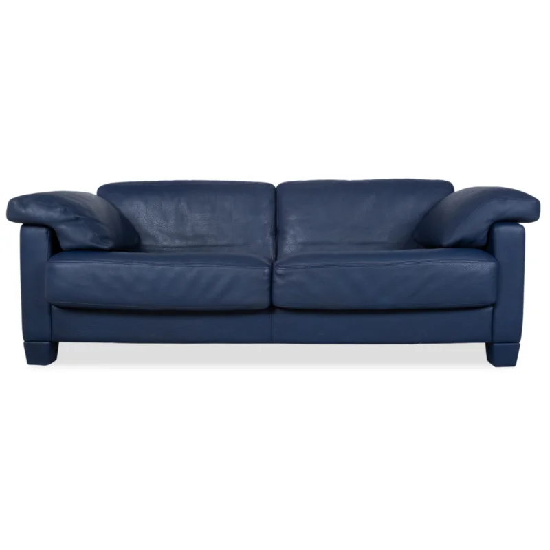 de Sede DS 17 Leder Dreisitzer Dunkelblau Marineblau