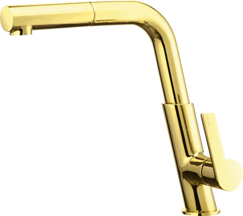 DEANTE Silia Küchenarmatur mit ausziehbarem Auslauf // Gold // BQS - Z73M erhältlich bei Twoda Shop