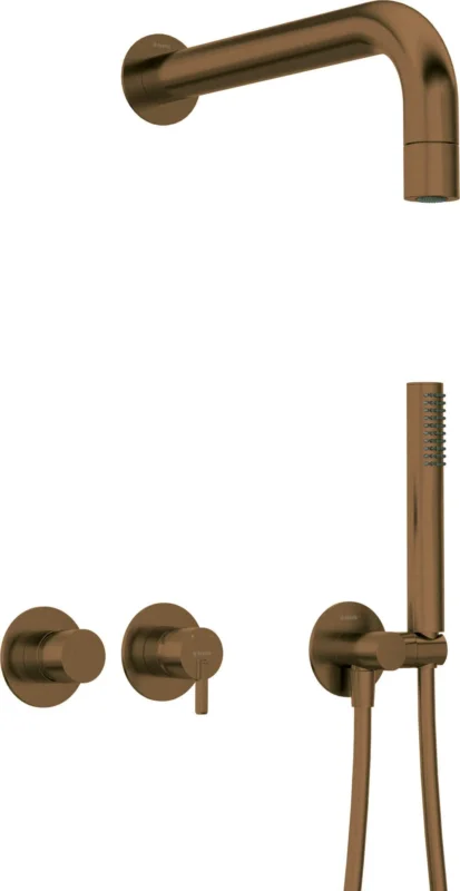 DEANTE Silia Unterputz - Duschset mit Handbrause - Horizontal // gebürstete Bronze // NQS - C0XK erhältlich bei Twoda Shop