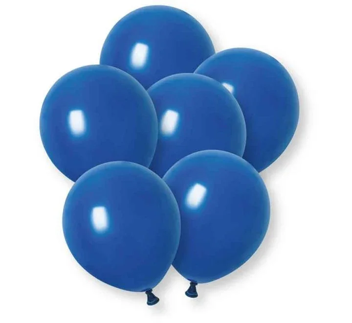 Donkerblauwe Ballonnen Latex 30cm 10st van Unique koop je bij Partywinkel