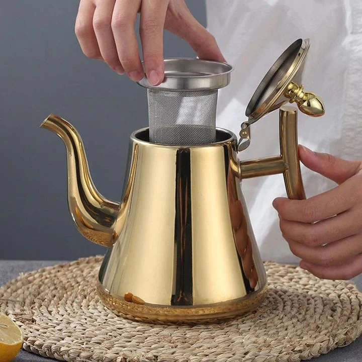 Karnz | Induktions Wasserkocher Edelstahl mit Filter - Schnelles Kochen und Nachhaltiges Design für Zuhause
